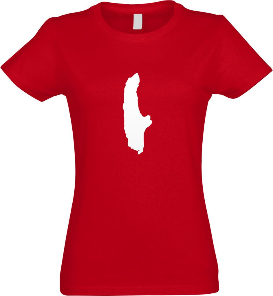 Kiwistar - T-Shirt tailliert - Damen - rot - Ammersee - Deutschland - See - mit Motiv Bedruckt - Funshirt Design - Sport - Freizeit - Damen - S