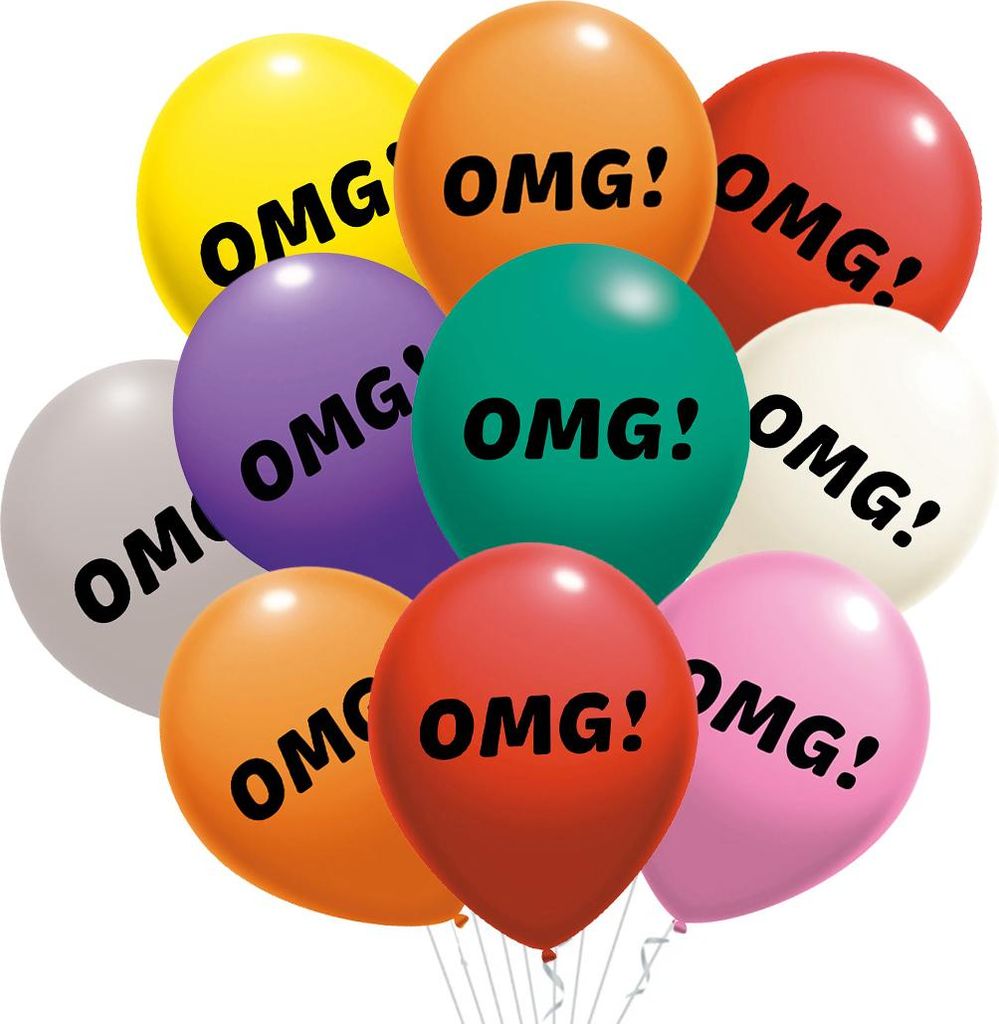 OMG Latexballons 10 Stück.
