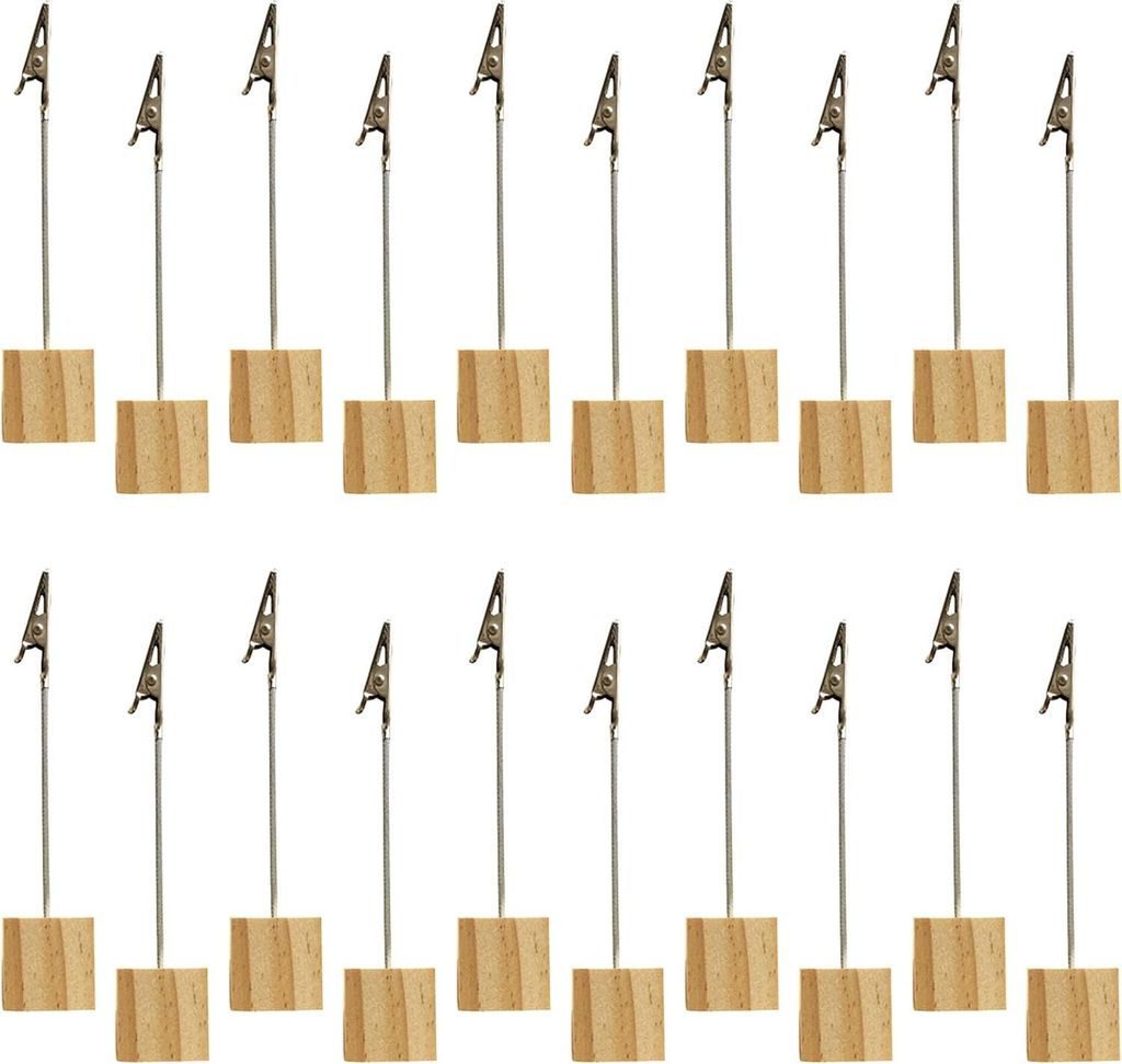 20 Metall-Fotoclips, 13 cm – freistehende Ständer für Büro- und Hochzeitsdekorationen