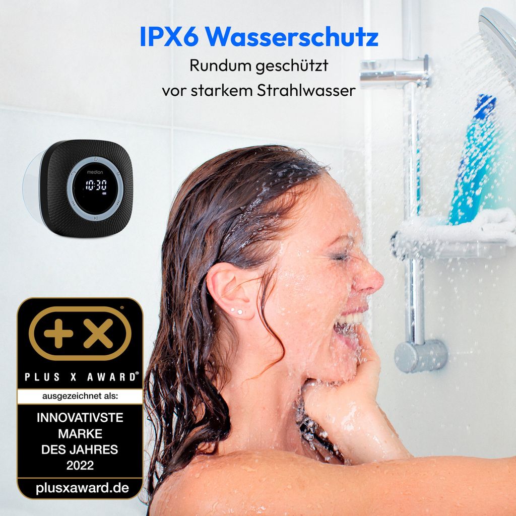 MEDION S66884 Duschradio mit Bluetooth (Badradio, UKW Produktbild 2