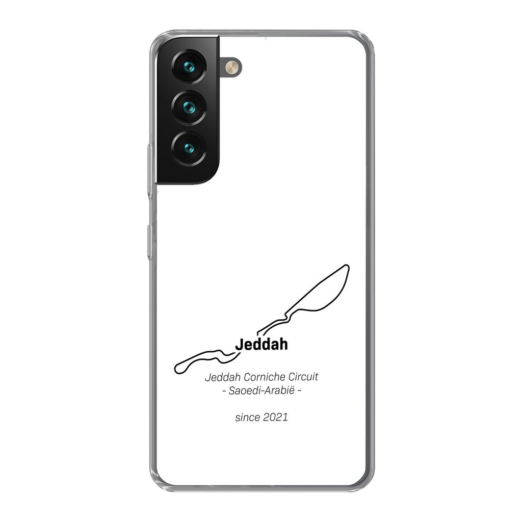 MuchoWow Handyhülle Schutzhülle Hülle für Samsung Galaxy S22 Plus Formel 1 - Jeddah - Rennstrecke Silikon Softcase Handy Hülle - Schutzabdec...