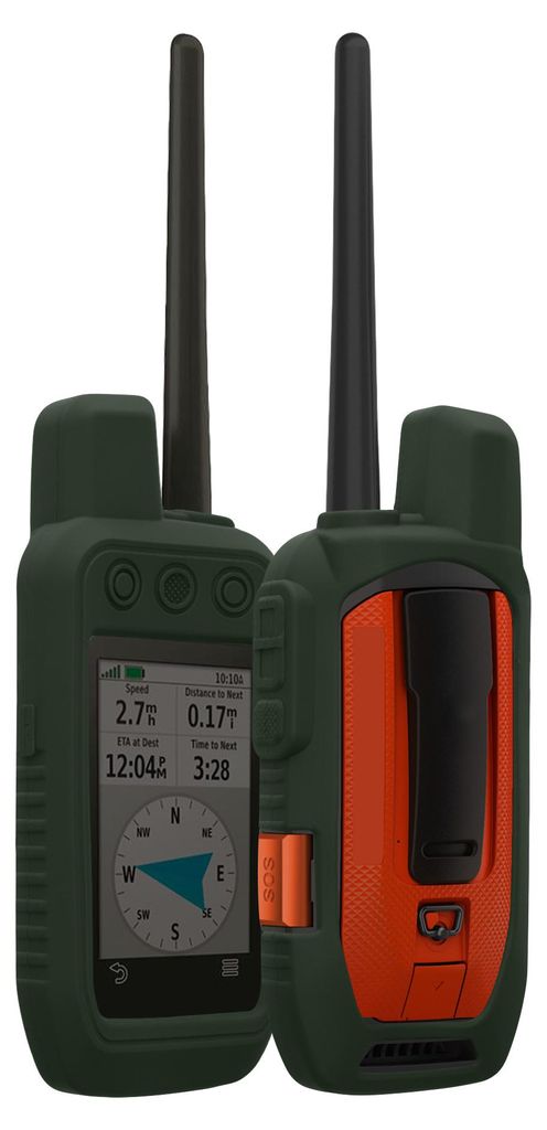 kwmobile Hülle für Garmin Alpha 200i / Alpha 300i Schutzhülle - Hülle für GPS Handgerät - Case in Dunkelgrün