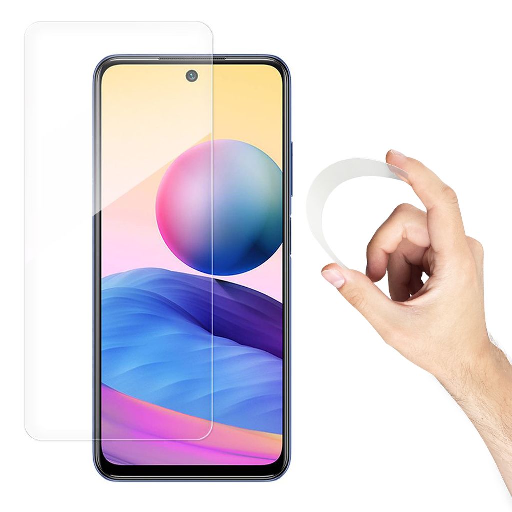 Wozinsky Nano Hybride Flexibel Hartglas für Xiaomi Redmi Note 10 5G, transparent