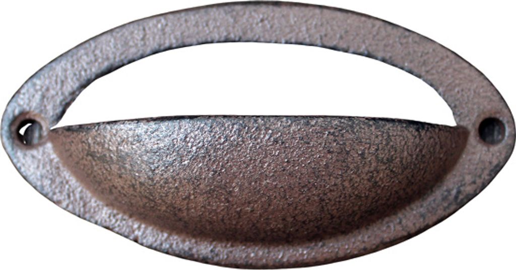 Schubladengriff oval Gusseisen