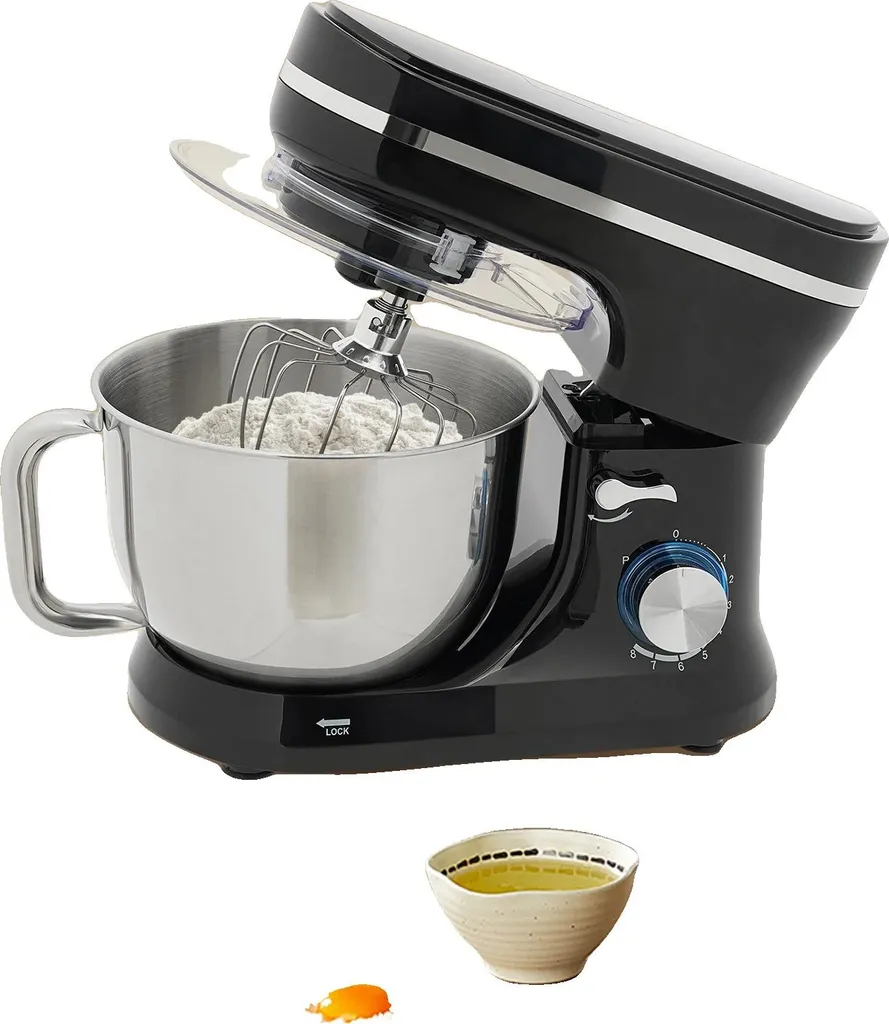 Robot mixeur 1000W bol inox 4,5L haute puissance 9 niveaux de vitesse