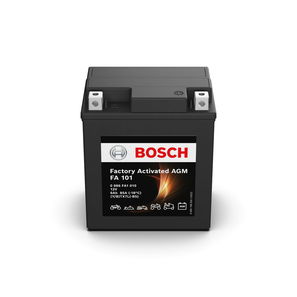 BOSCH Starterbatterie 12V 6Ah 100A/EN Motorrad Batterie