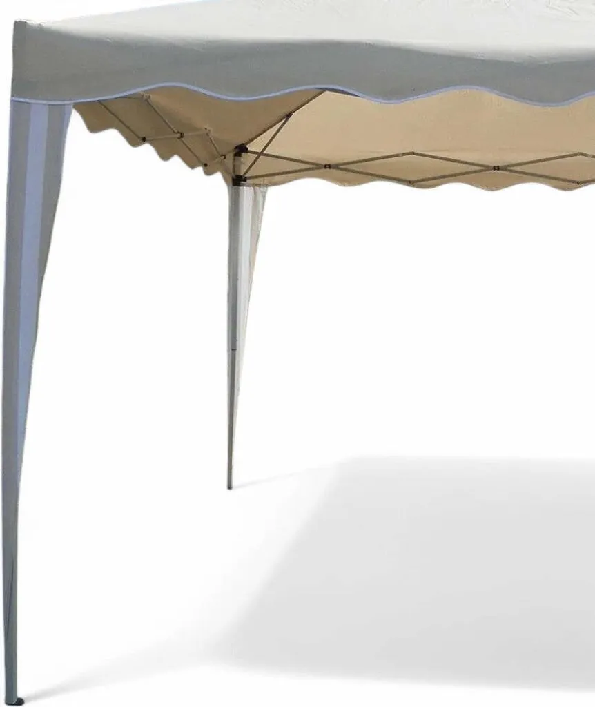 Tente pliante 3x3m blanche pour réception extérieure et stand de marché - 3