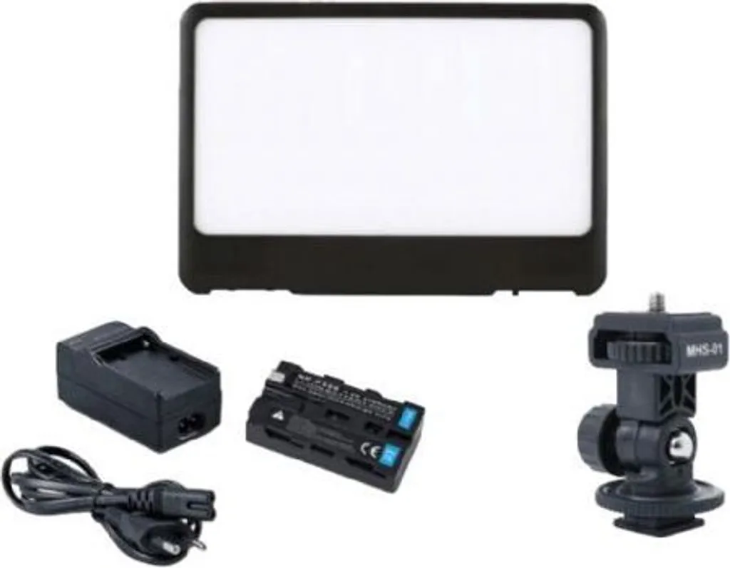 Lampe LED douce pour vidéo Falcon Eyes DV-80SL-K2 sur batterie autonome