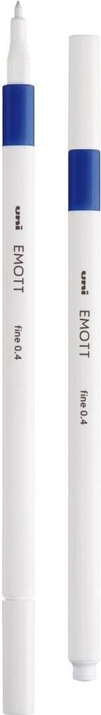 Uni-Ball EMOTT 10.1.0030, Stick Pen, Blau, Weiß, Blau, 0,4 mm, Fein, 1 Stück(e)