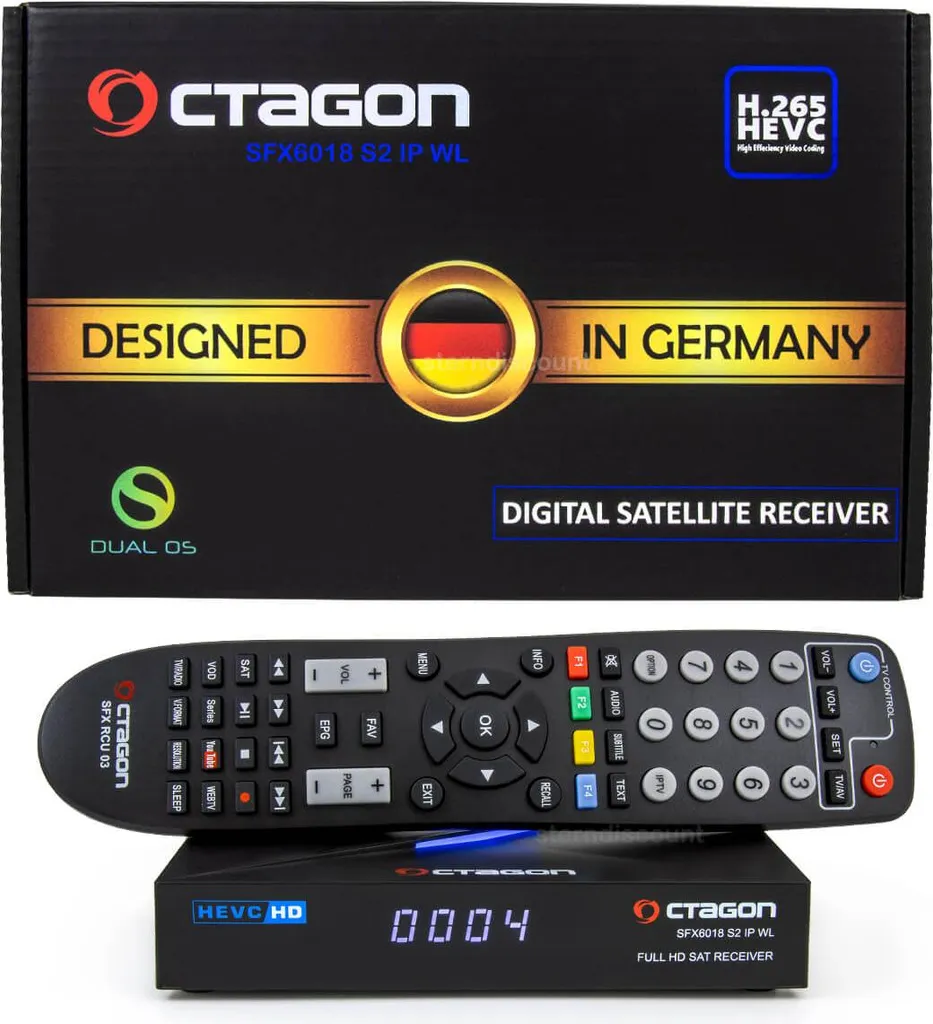 Decoder Octagon SFX6018 S2+IP WL 150Mbit WiFi - Ricevitore DVB-S2 HEVC - 20