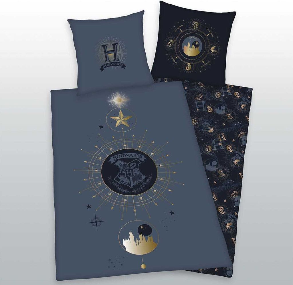 Harry Potter Bettwäsche Hogwarts 135 x 200 cm / 80 x 80 cm Produktbild 