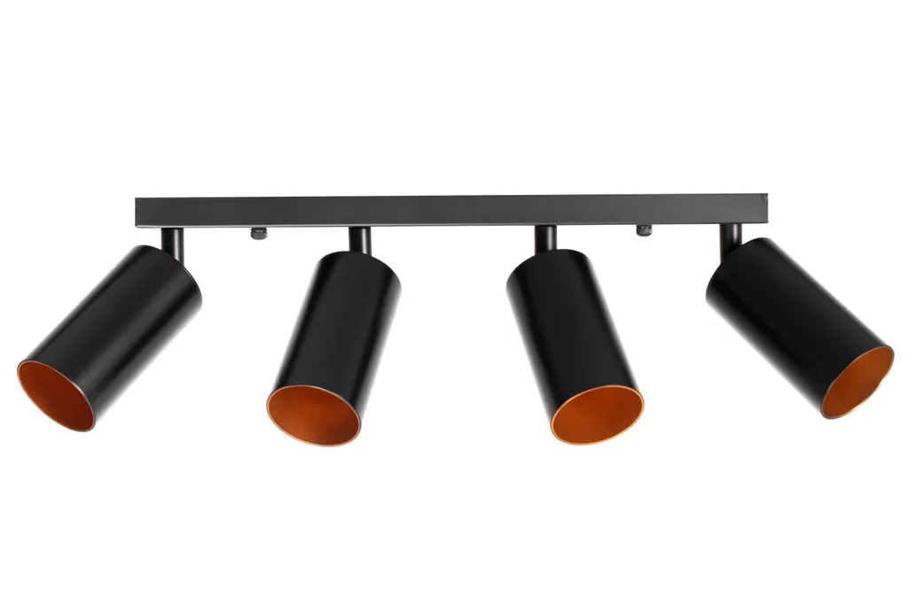 Éclairage de Cuisine Moderne Noir Toolight APP940-4C Luminaire Plafond