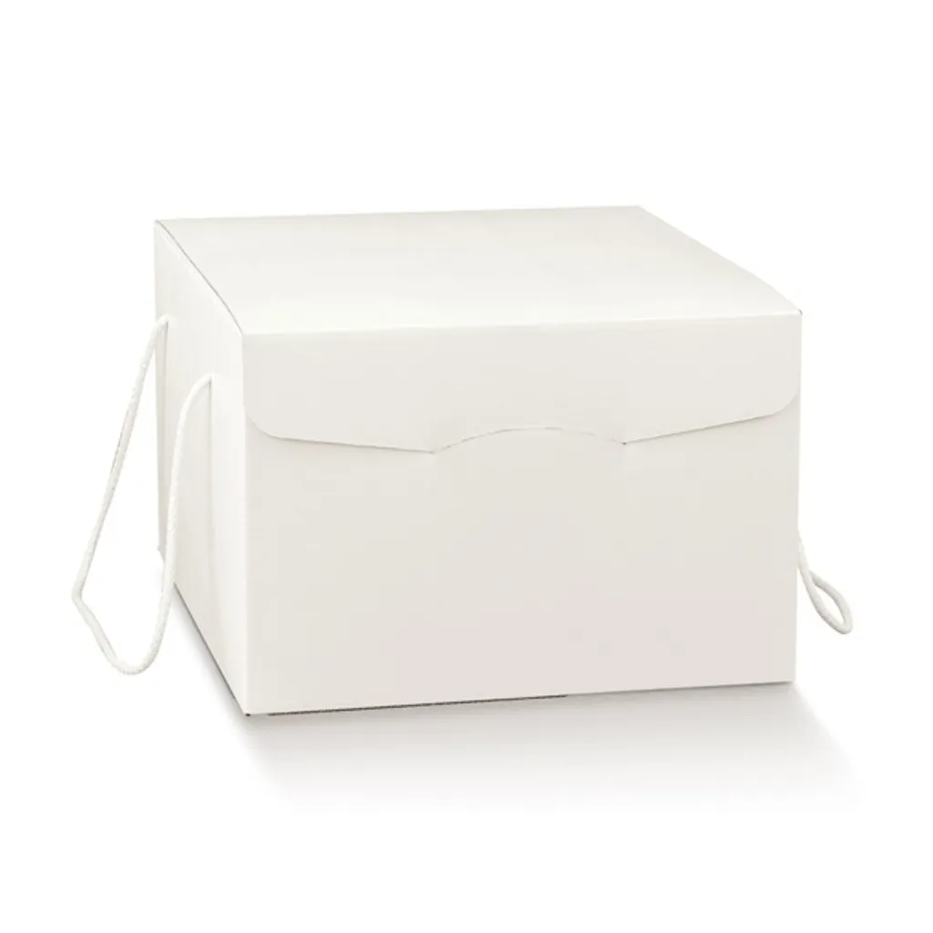 Boîte en Artpaper blanc haute qualité 24,5x18cm avec cordon - 30 boîtes