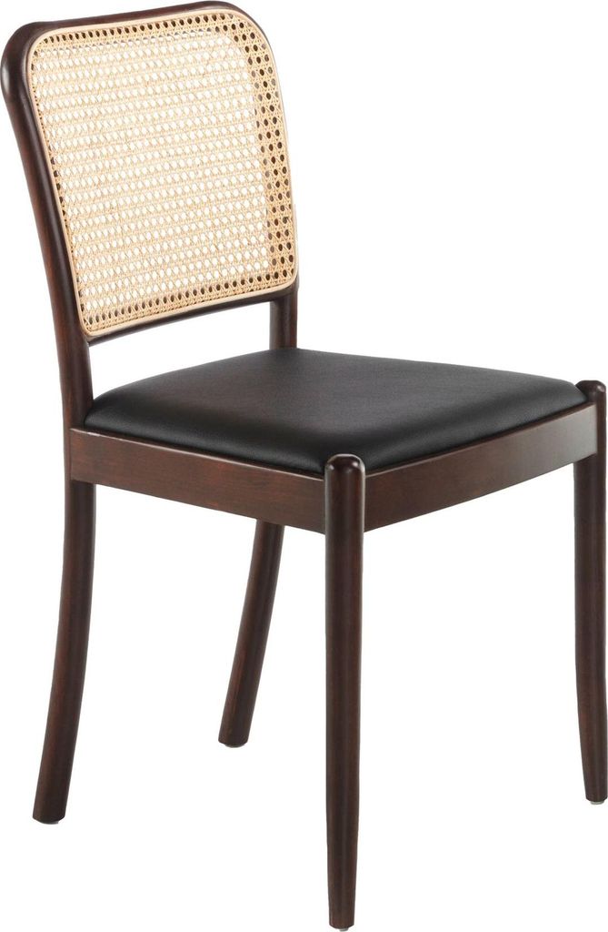 Angel Cerdá Stuhl aus Rattan und schwarzem 4094