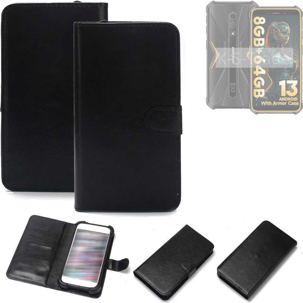 K-S-Trade Handyhülle Schutzhülle kompatibel mit Ulefone Armor X12 Pro Handy Schutz Hülle Handyhülle Bumper schwarz 1x