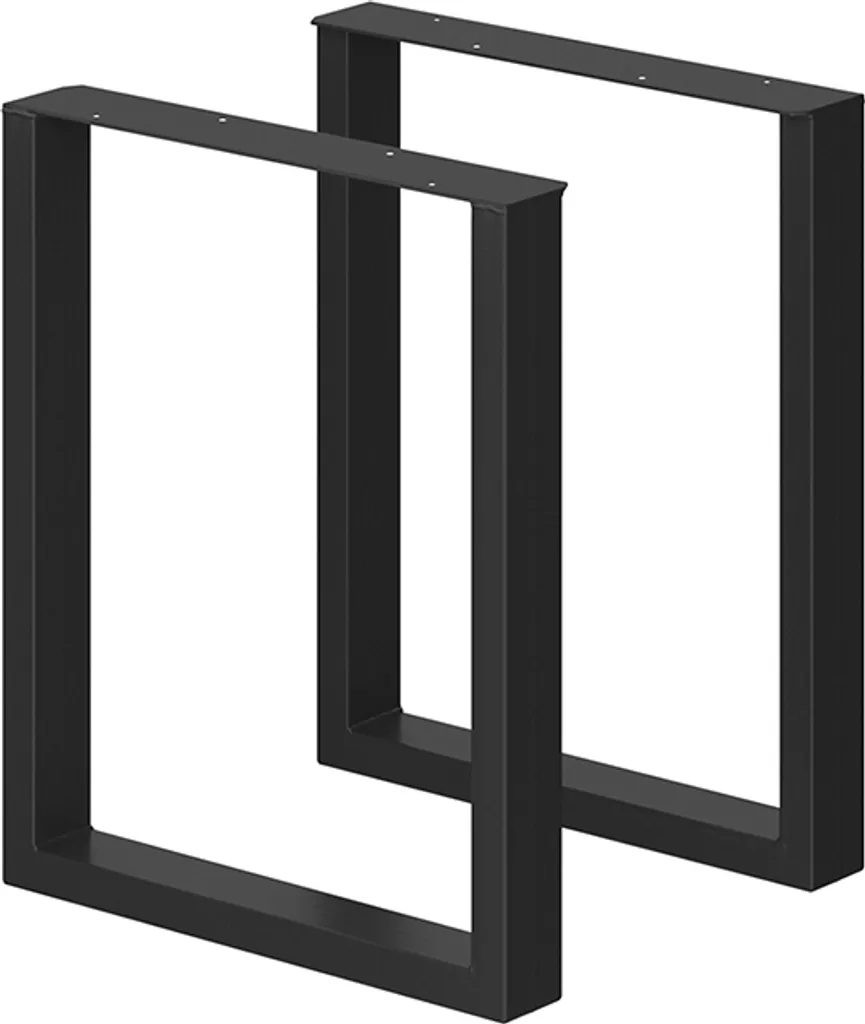 Pied de table stable Vicco 60x72cm Noir - Fini les tables bancales