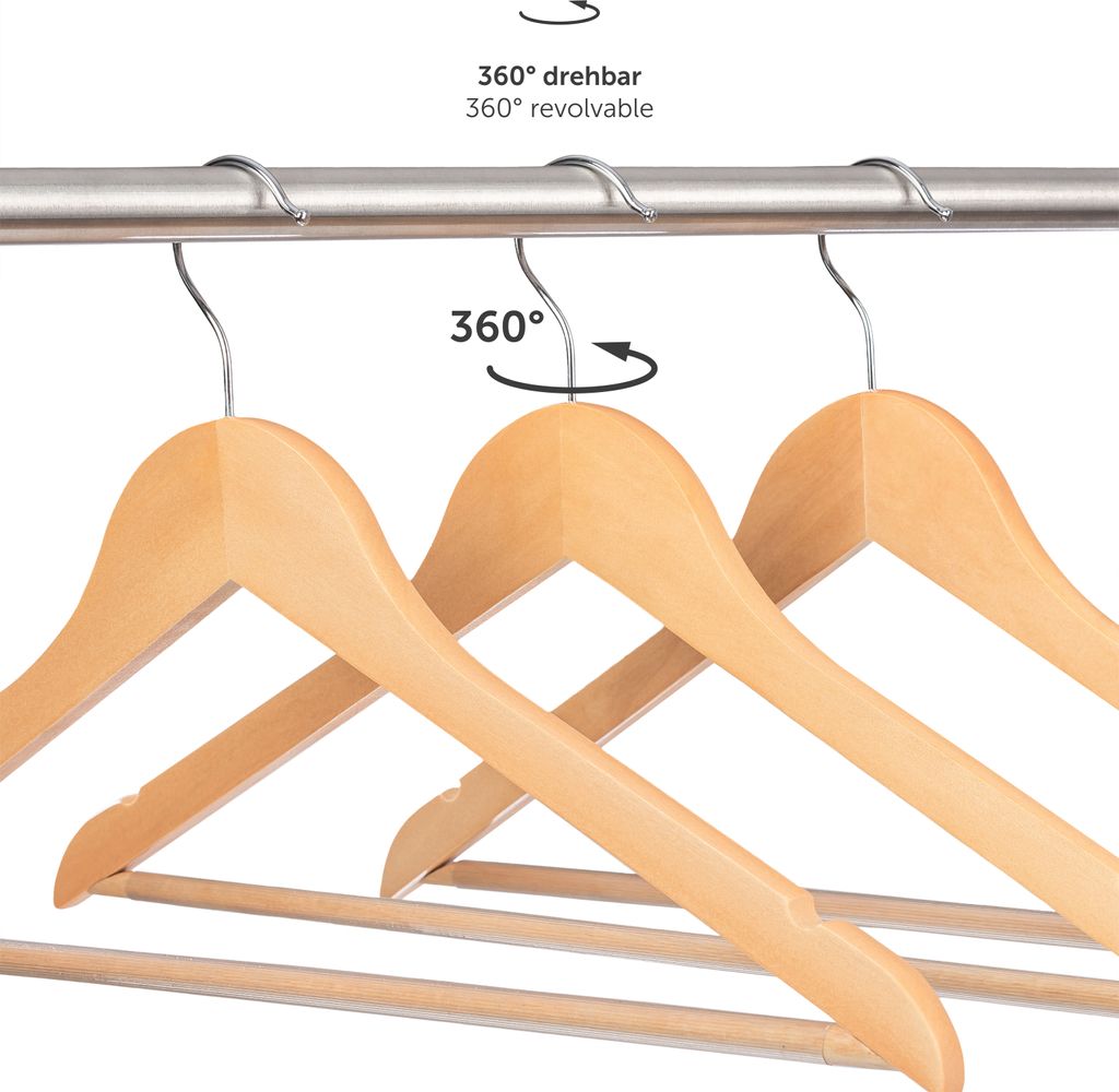 50 Silikon-Kleiderbügel-Abdeckungen Rutschfest - Transparent, Für Holzbügel, Hält Kleidung Fest