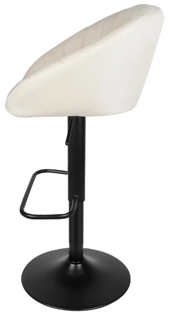 Tabouret de Bar Confortable et Stable pour Petits Espaces - Blanc