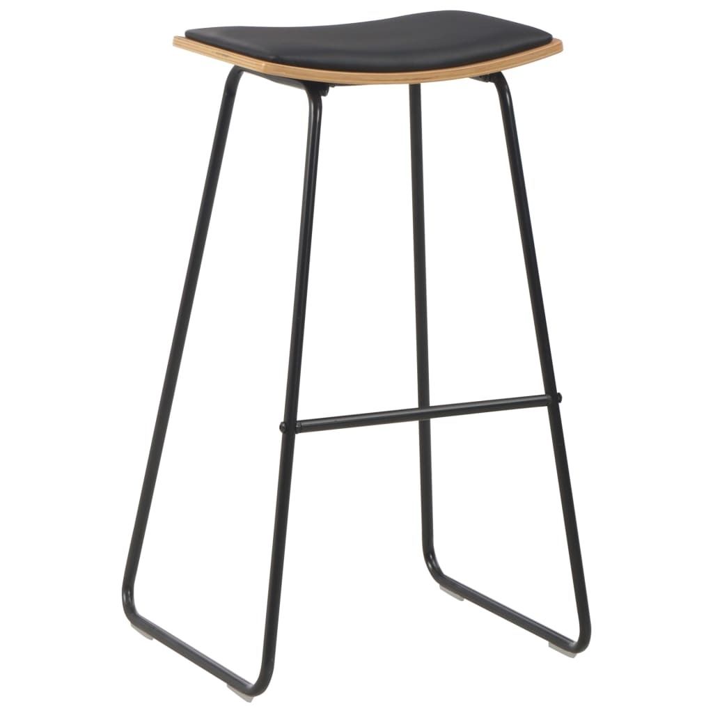 "2026 MODERNE"4er Set Barhocker - Tresenhocker - Barstuhl - multifunktional& Moderne - Schwarz Kunstleder - Barstühle klassischem Design CC6906192