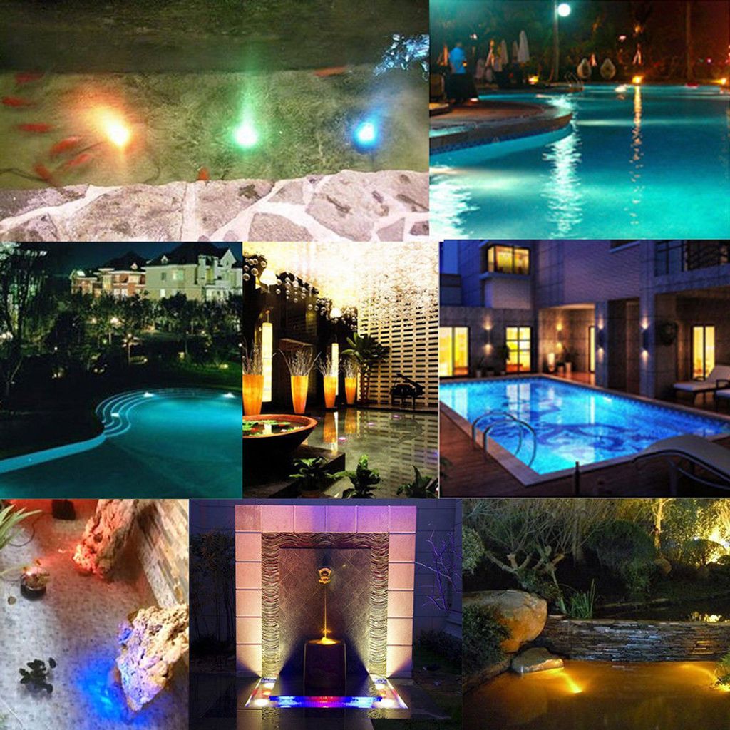 2 Lampe LED RGB Aquarium Unterwasser Tauch Pool Lampe Produktbild 3
