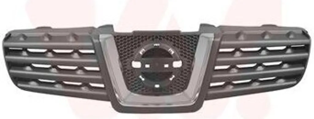 Calandre Nissan Qashqai J10 chromée et noire avec protection renforcée