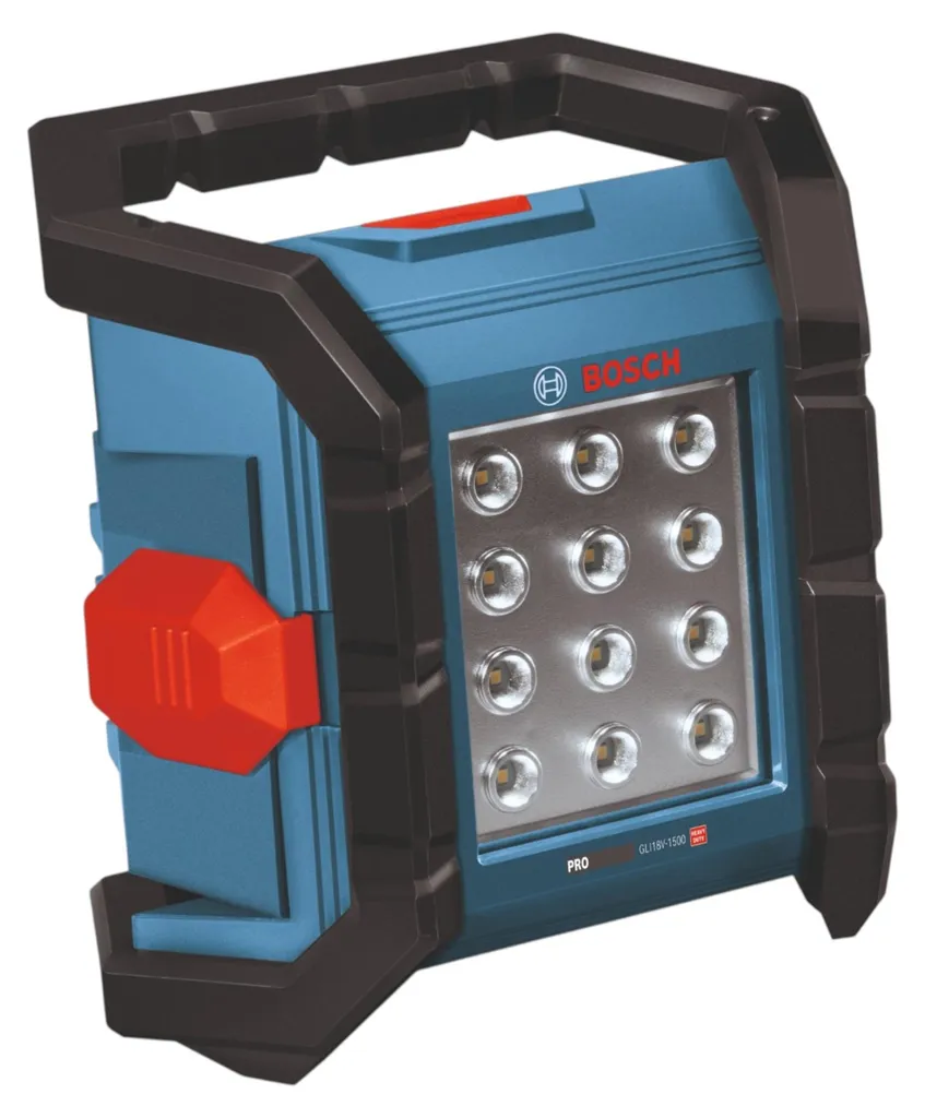 Projecteur Bosch 18V GLI 18V-1500 puissant 1500 lumens ultra robuste