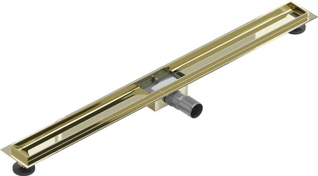 Mexen Flat Ablaufgehäuse für lineare Duschabläufe 100 cm, Gold - 1515100