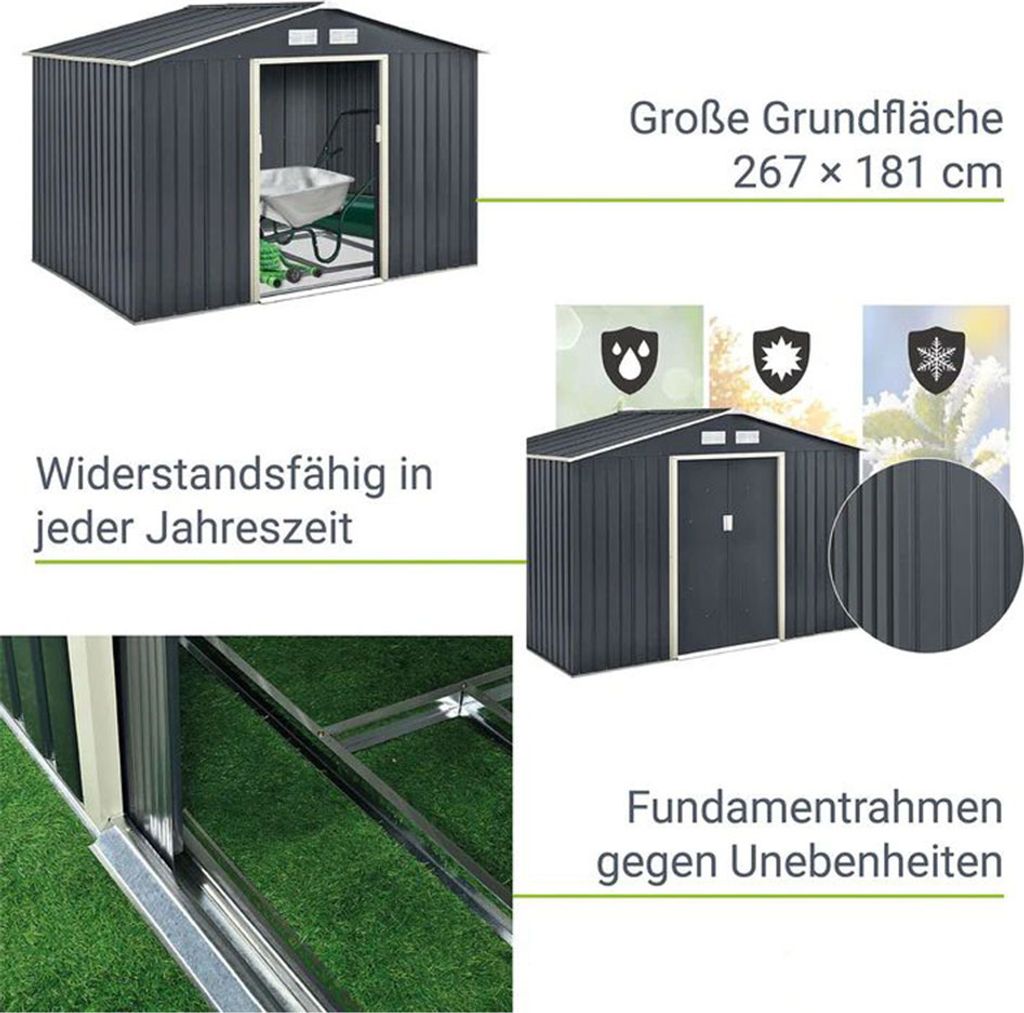 Zahradní domek 21051, XL, kůlna na nářadí, 2,77 x 1,91 m, Obrázek produktu 4