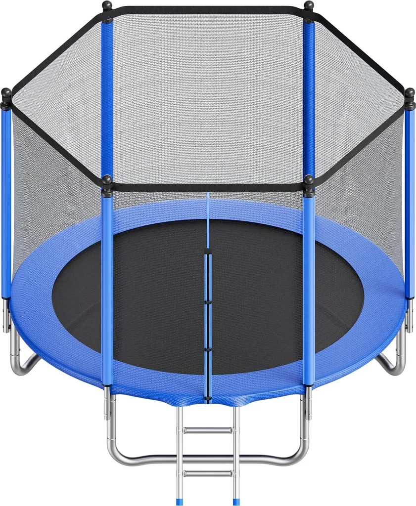 Trampoline de sol SucceBuy 244 cm avec filet de protection extérieur