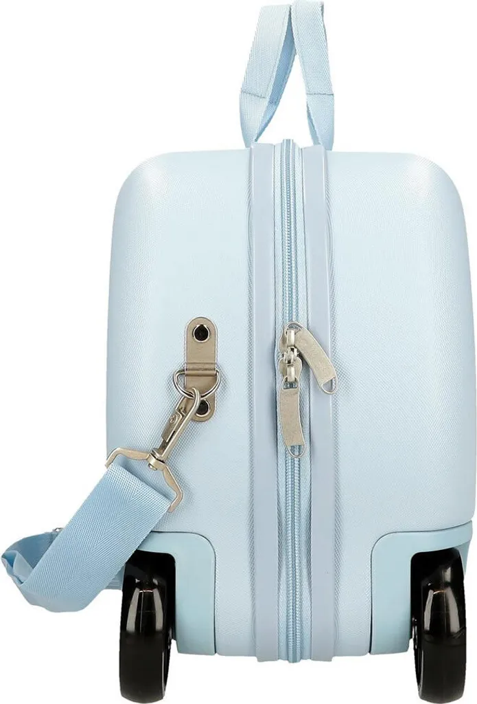 Valise rigide enfant Stitch Disney bleu clair à 4 roues multidirection - 4