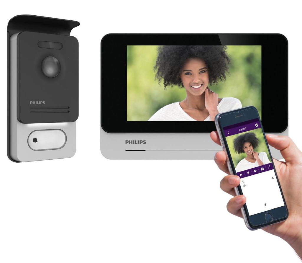 Videointerfono a colori Philips WelcomeEye Connect 2, 7", Immagine del prodotto 