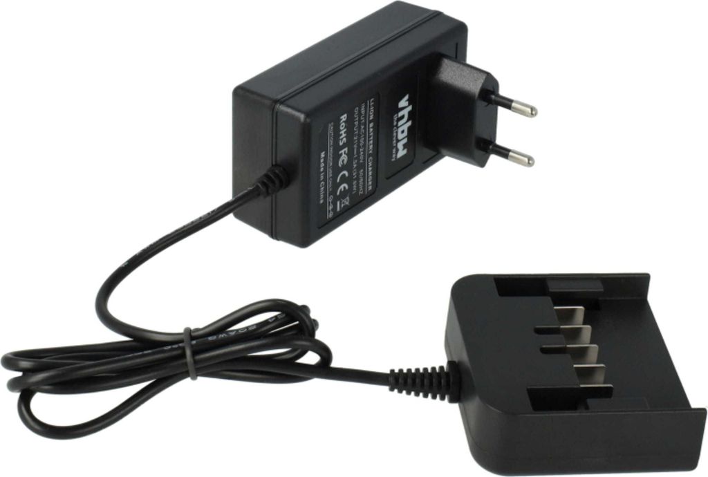 vhbw Ladegerät kompatibel mit Metabo SB18 LTX, SB18 LT, SB 18 LT, SB 18 L BL, SB 18 LT Compact, SB 18 LT BL Werkzeug Li-Ion-Akkus, 21 V