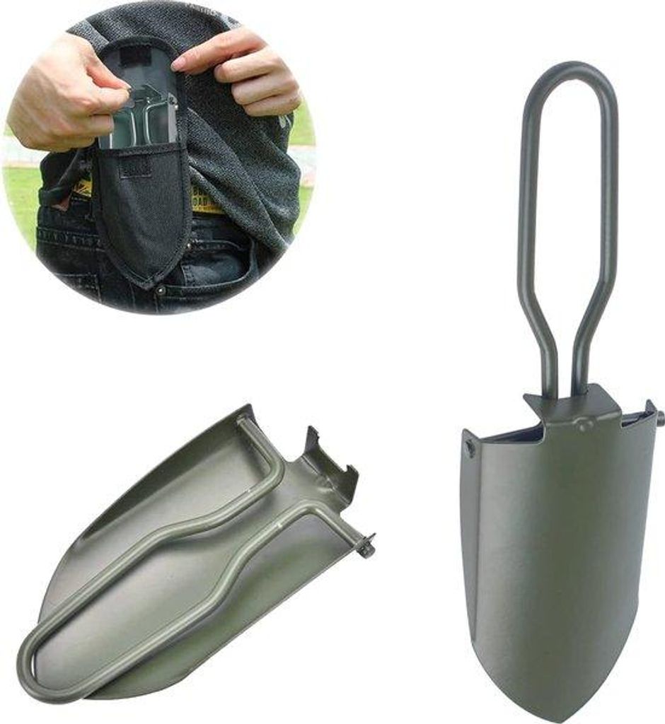 Klappspaten, Mini, Faltschaufel, Camping
