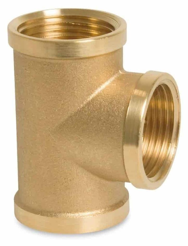 Raccordo a T in Ottone 1 1/4" - Raccordi Filettati per Immagine del prodotto 