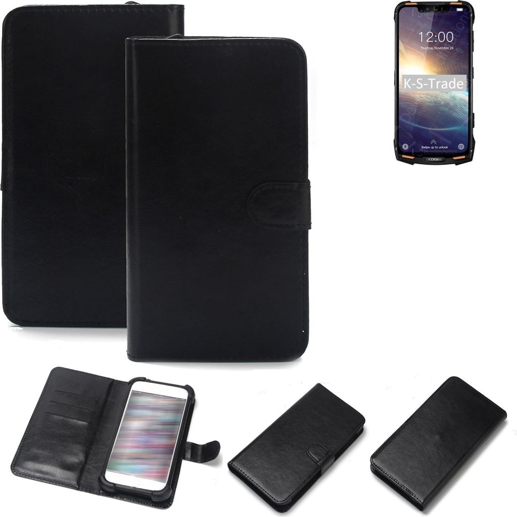 K-S-Trade Handyhülle Schutzhülle kompatibel mit Doogee S90 Pro Handy Schutz Hülle Handyhülle Bumper schwarz 1x