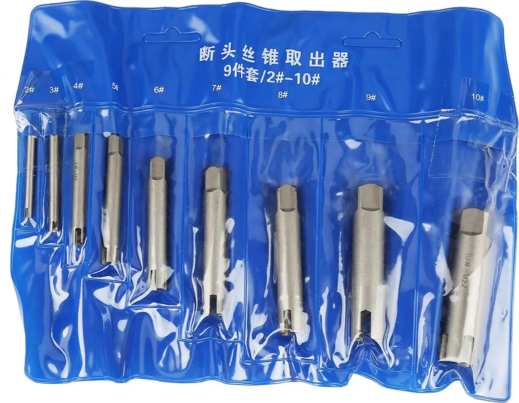 Kit d'extraction de robinet à vis et déchiqueteuse en acier #B