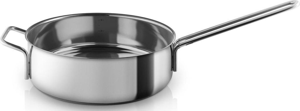 Eva Solo Sautierpfanne, Bratpfanne, Pfanne, Sauteuse, Stielsauteuse, Kochen, Kochzubehör, Edelstahl, Ø 24 cm, 202424