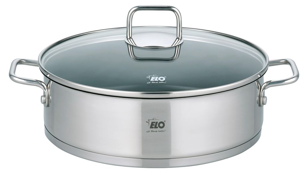 Olla ELO Citrin con tapa de vidrio, diámetro 28 cm, modelo Imagen del producto 