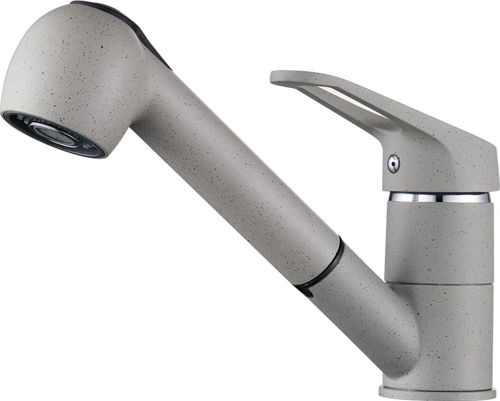 Ausziehbare Küchenarmatur mit Brause, Mischbatterie für die Küche mit 2 Strahlarten, 360 Grad drehbarer Wasserhahn, Hochdruck-Spültischarmatur,...