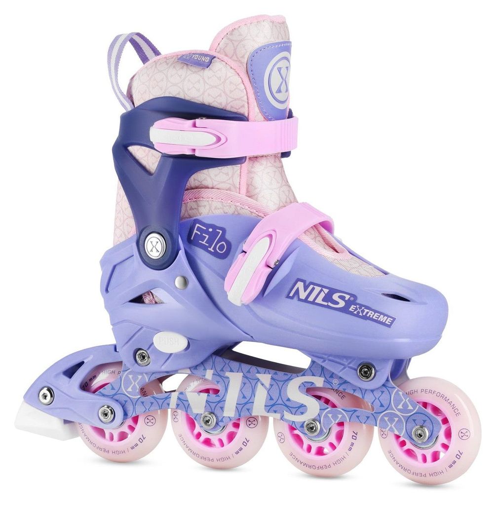Inline-Skates, Violett, Größe S (30-33)