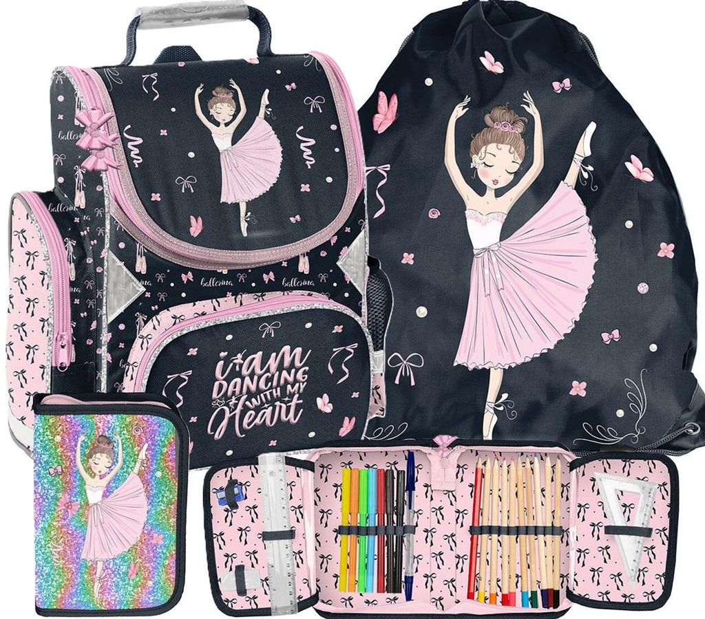 3TLG Zaino scolastico Ballerina – Zaino ergonomico a tema Immagine del prodotto 