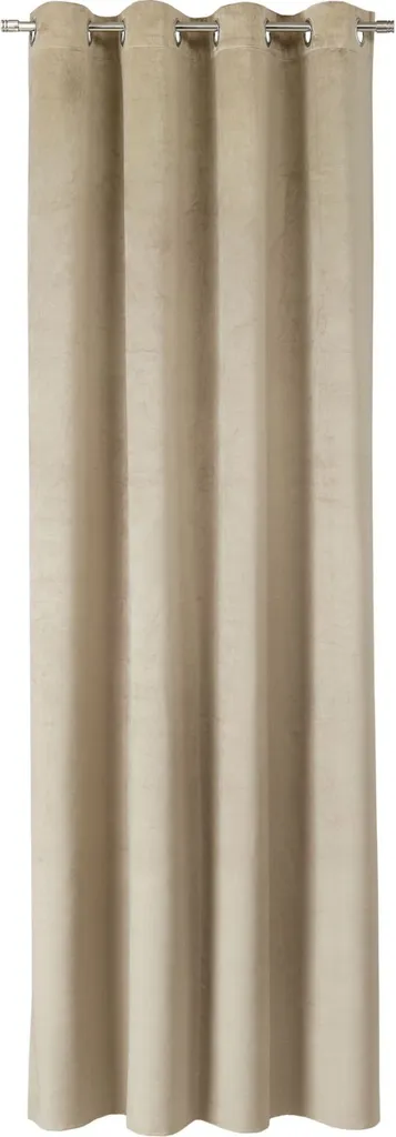 Rideau à œillets VelvetSignature Beige 140x250cm pour intimité totale