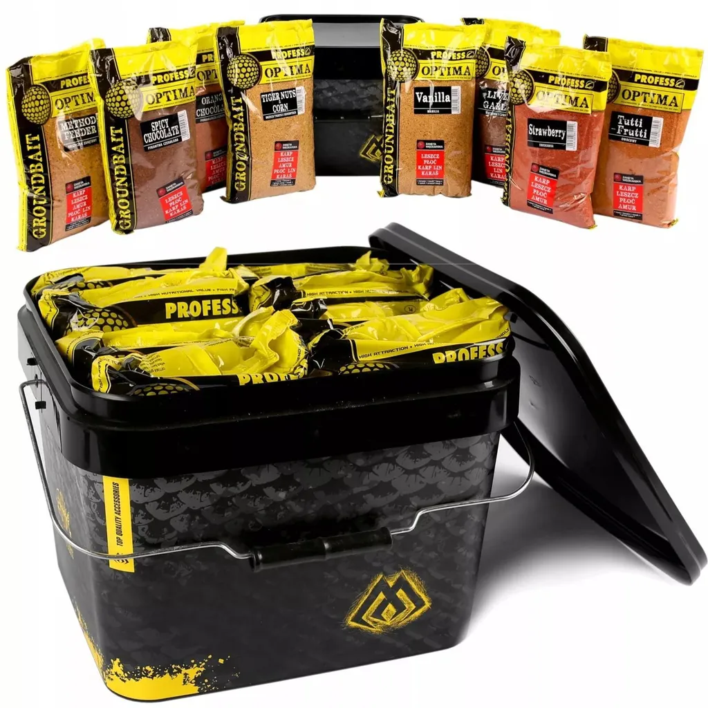 Mélange d'amorces Pêche Box Fish Mix 8,5 kg en seau pour gros poissons