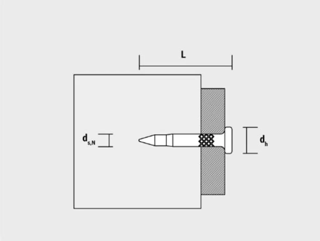 Clous de fixation 2.7 x 19 mm pour béton et acier - Force One CELO - 4