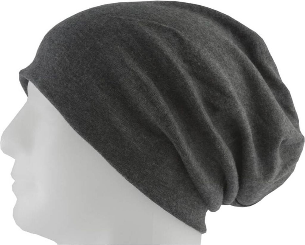 Oblique Unique Long Beanie XXL Mütze Slouch Damen Herren Kinder Mütze - graphite grey