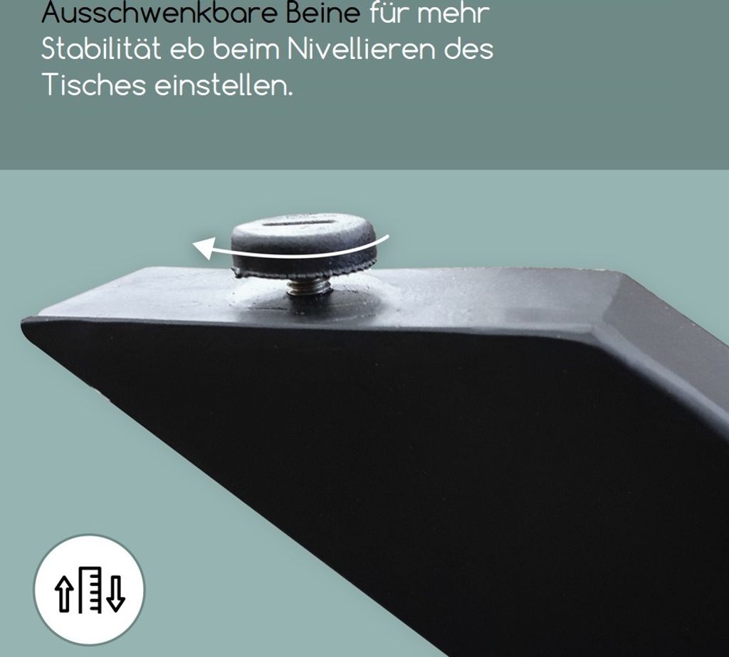 Zita Home Esstisch 110cm rund echtes Massivholz mit Produktbild 2