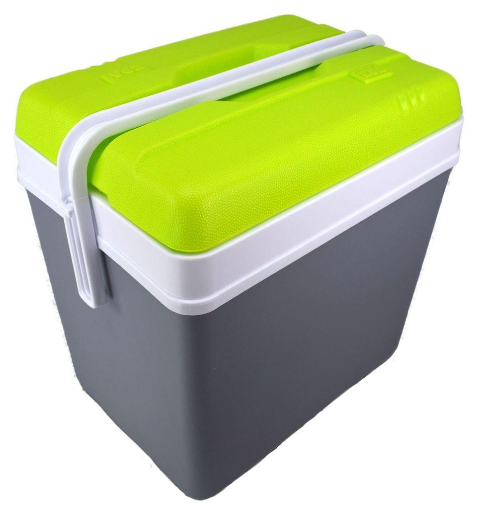 Kühlcontainer in grau / grün für 24L aus Kunststoff Kühlbox Produktbild 