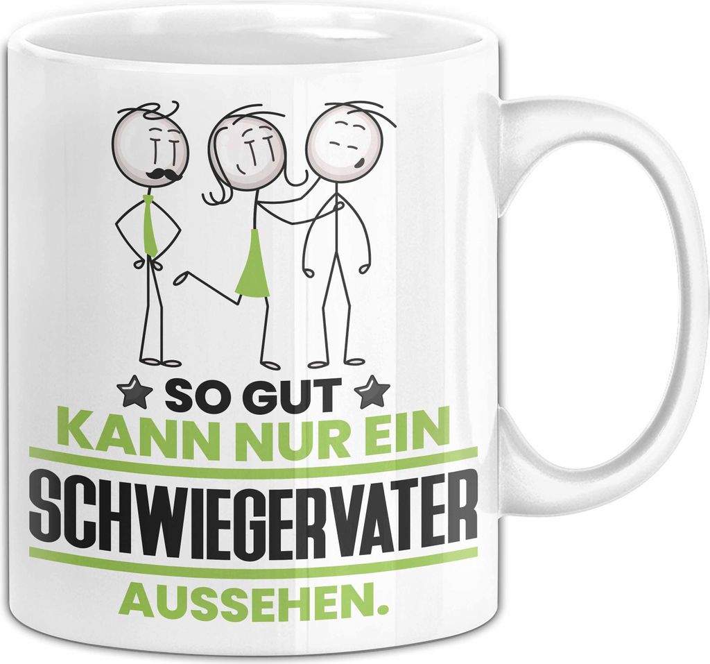 Schwiegervater Geschenk Tasse So Gut Kann Nur Ein Schwiegervater Aussehen Geschenkidee Kaffee-Becher (Weiß)