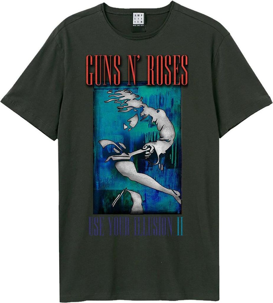 Amplified - "Use Your Illusion II" T-Shirt für Herren/Damen Uni GD1014 (S) (Holzkohle)
