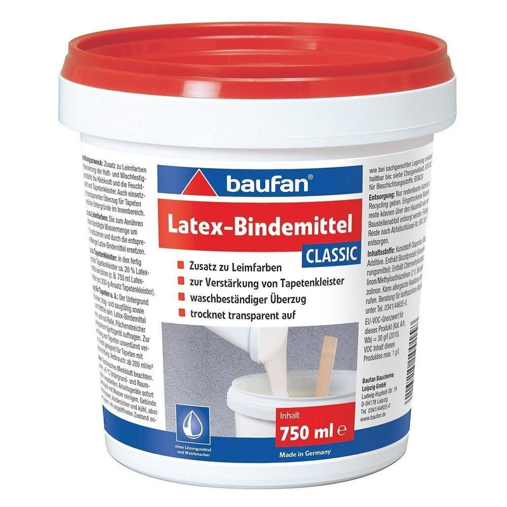 Baufan Latex -Bindemittel classic 750 ml Produktbild 